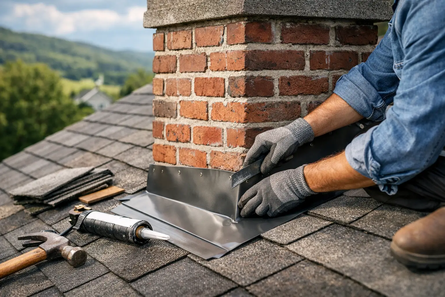 Chimney Flashing Repair Kentucky for Roof Leaks
