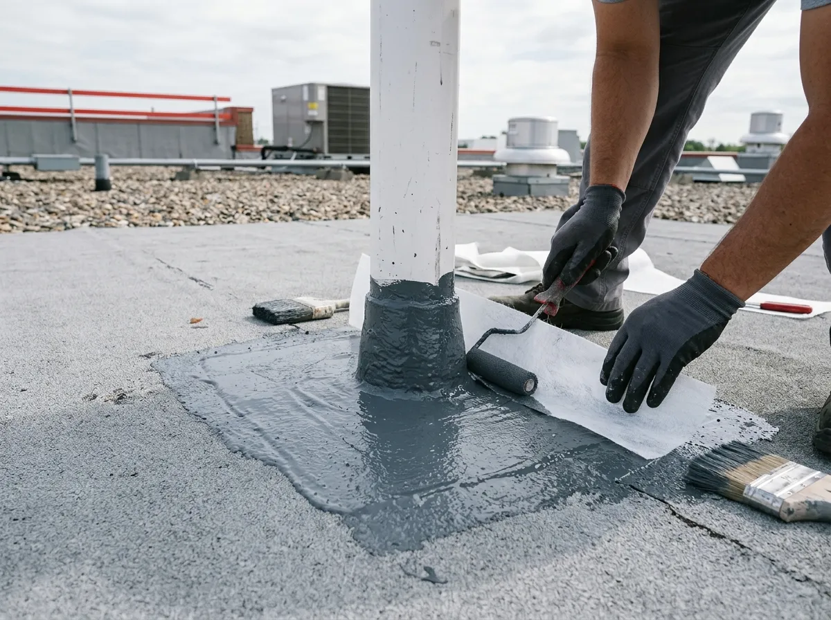Commercial Roof Coatings — repair detail