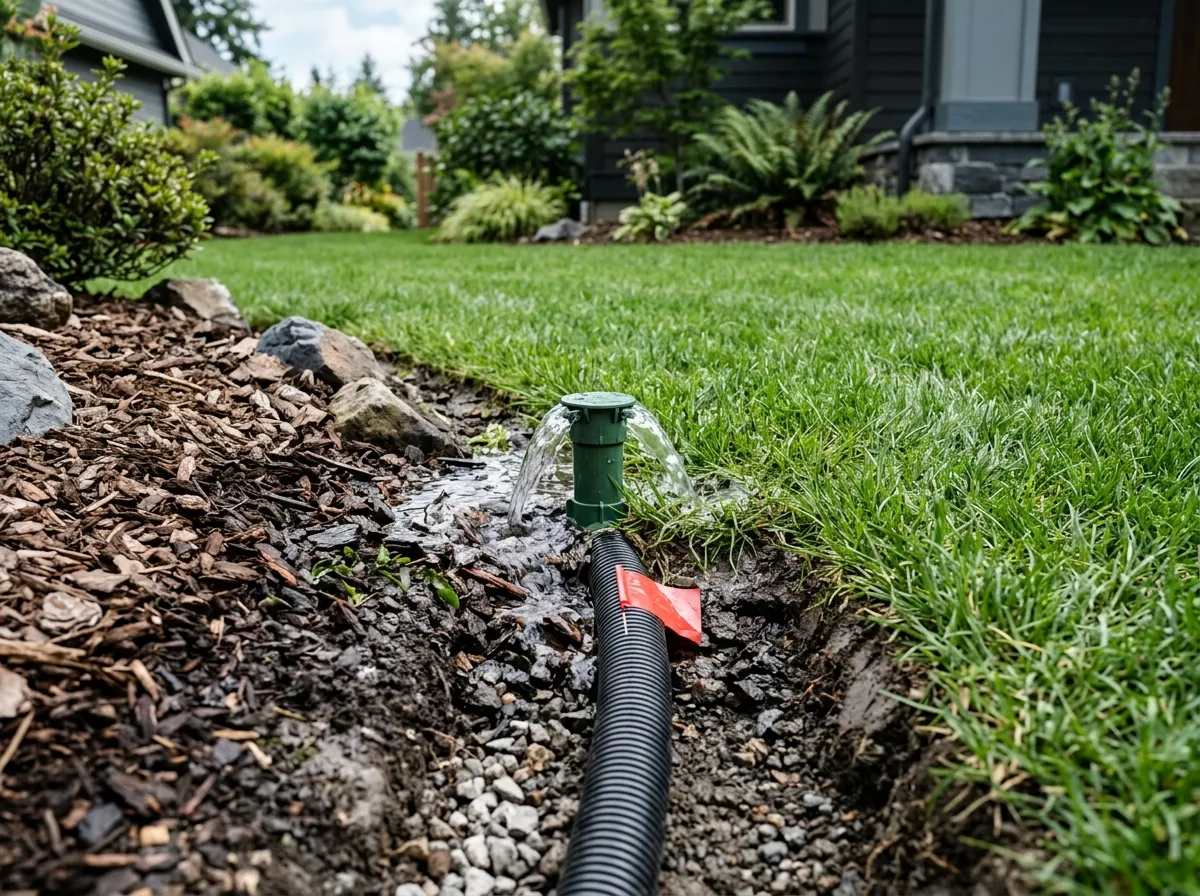 Downspout Repair & Extensions — repair detail