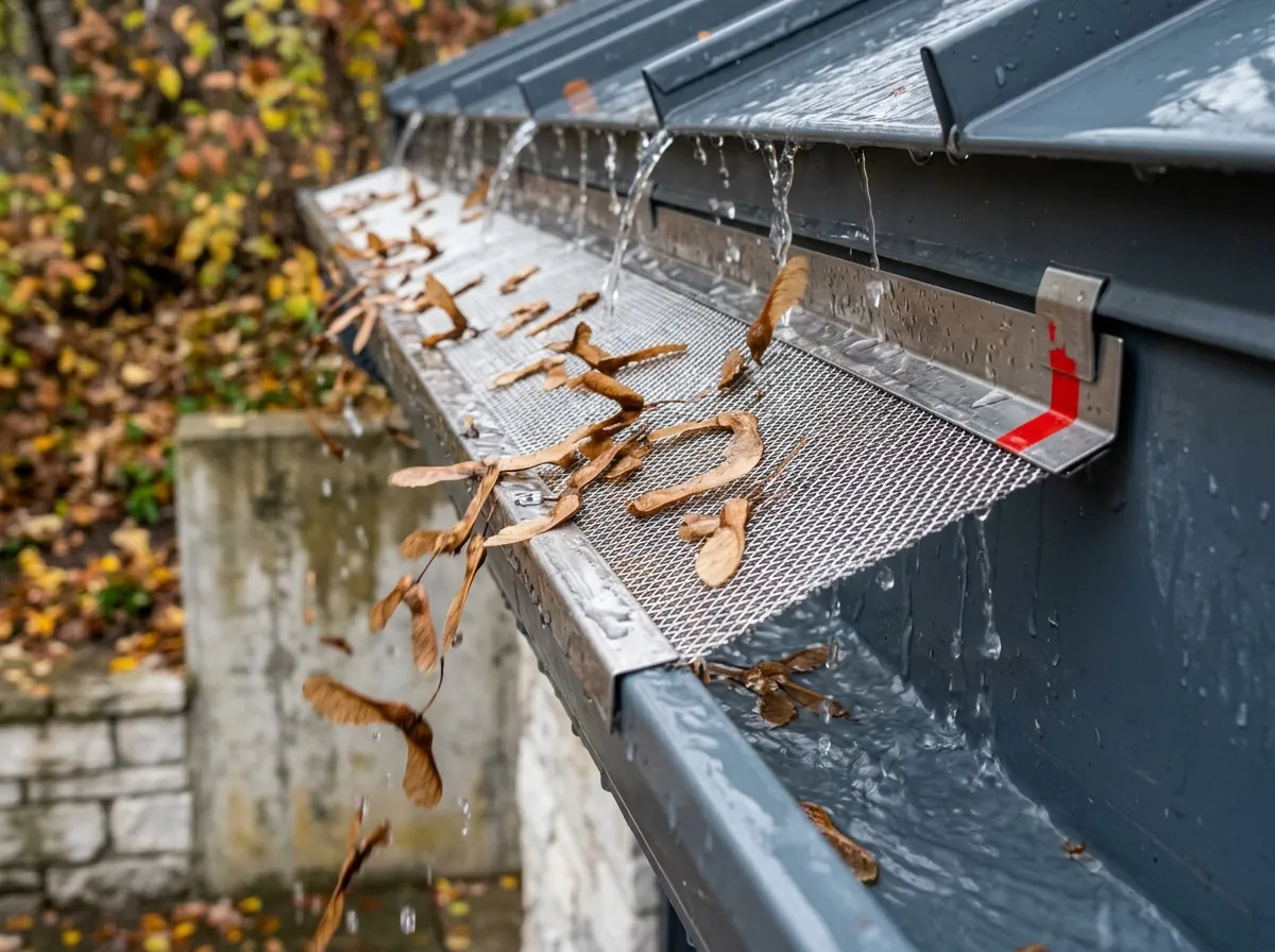 Gutter Guard Installation — repair detail