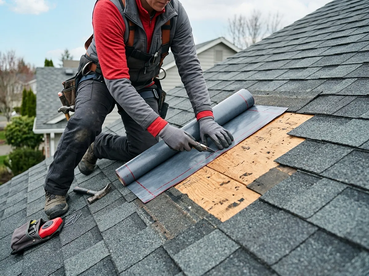 Roof Leak Repair — repair detail