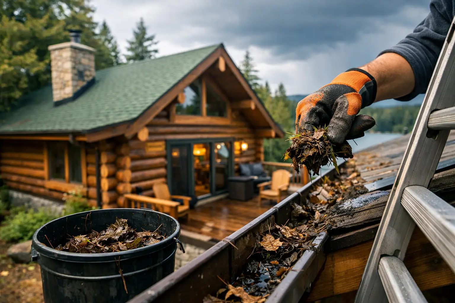 Gutter Cleaning Cabin Rentals Need Before Rain