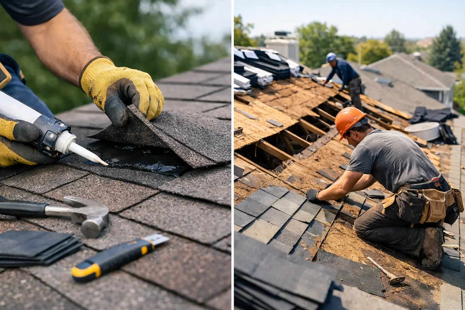 Patching Versus Reroofing Costs Explained