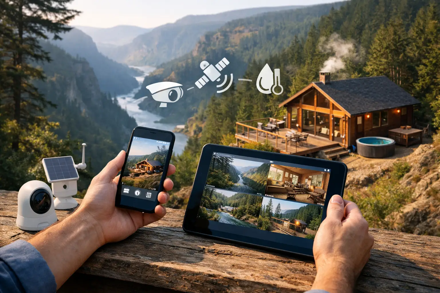 Remote Property Monitoring for Gorge Cabins
